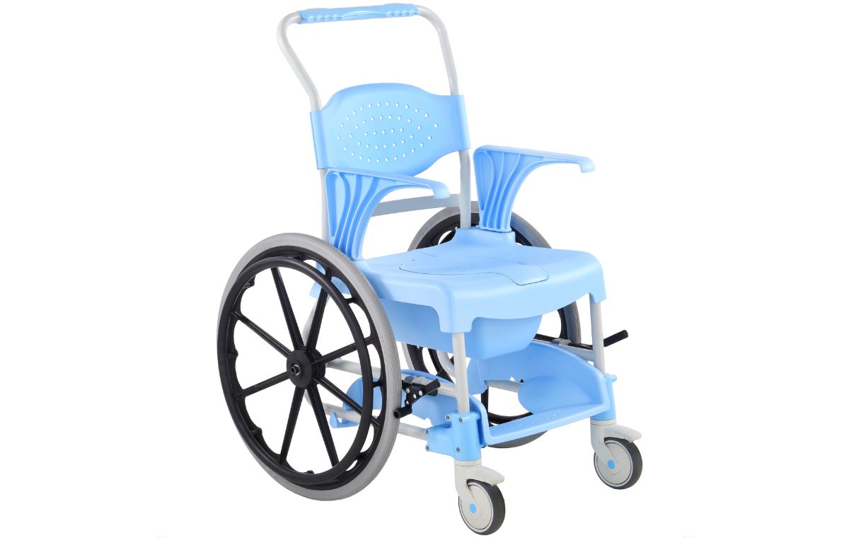 Alerta Aqua Shower Commode Chair, Self-Propelled