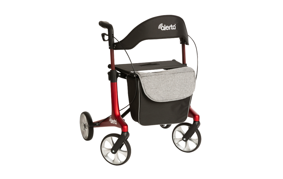 Alerta Four-Wheel Carbon Ultra-Lite Rollator, 56cm Seat, Only 5.3kg!