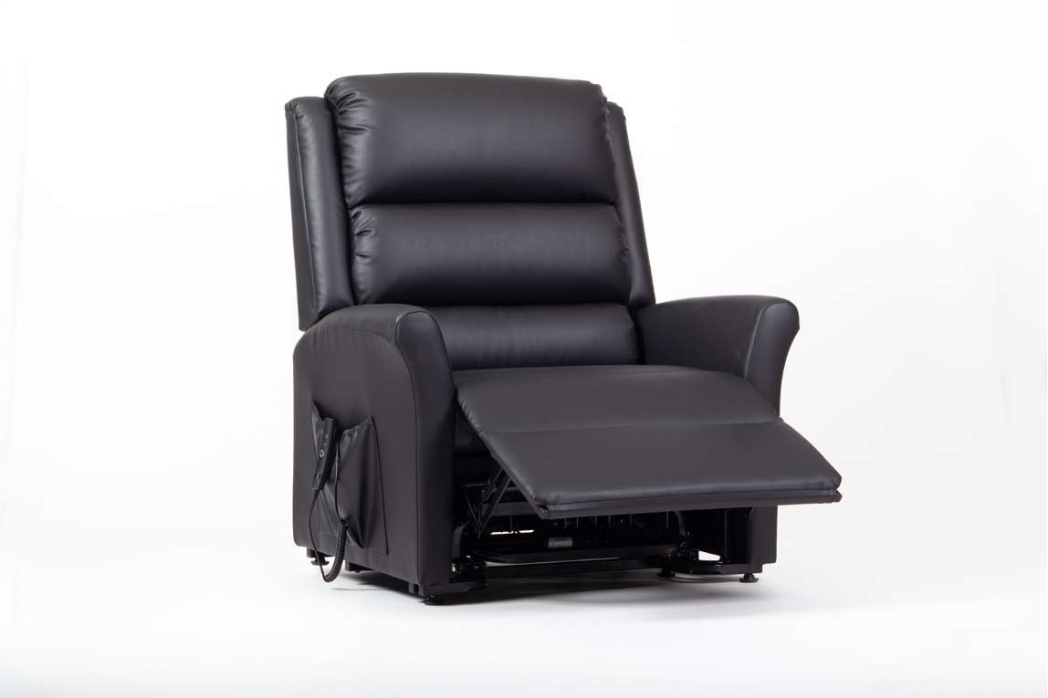 Drive Alaska Extra Large AM-PVC Crib 5 Dual Motor Riser Recliner (Black)