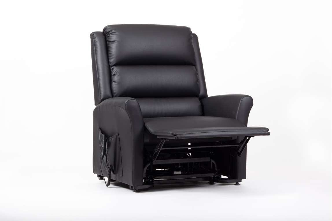 Drive Alaska Extra Large AM-PVC Crib 5 Dual Motor Riser Recliner (Black)