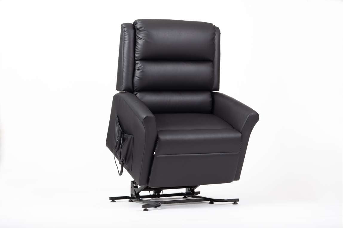 Drive Alaska Extra Large AM-PVC Crib 5 Dual Motor Riser Recliner (Black)