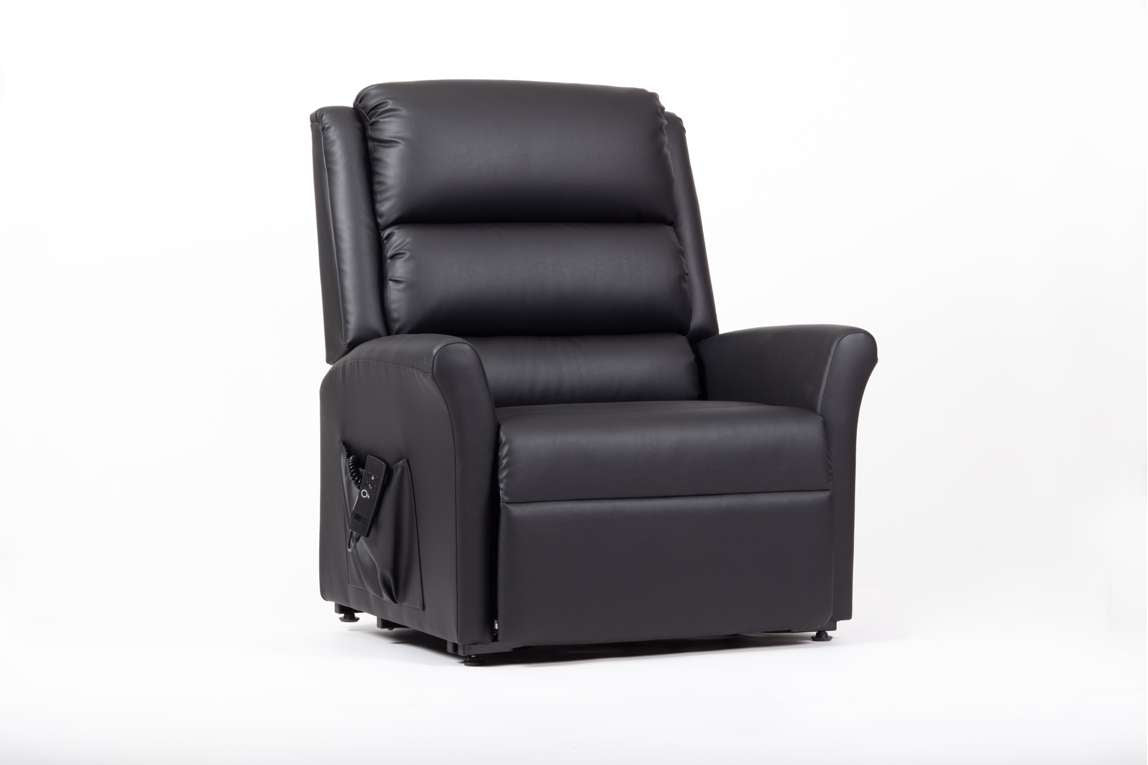 Drive Alaska Extra Large AM-PVC Crib 5 Dual Motor Riser Recliner (Black)