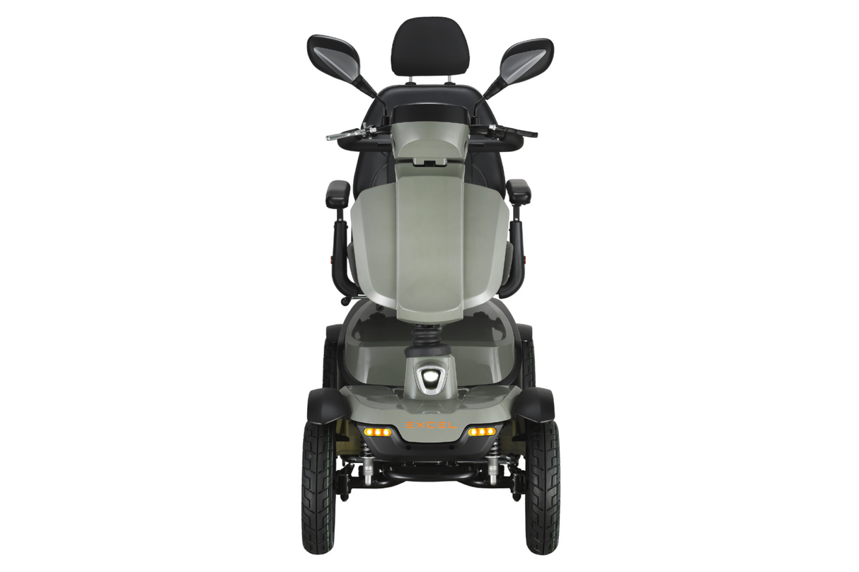 Excel Audax mobility scooter. All new Maxi with 8mph, modern keyless switch, USB charging ports & puncture resistant tires!