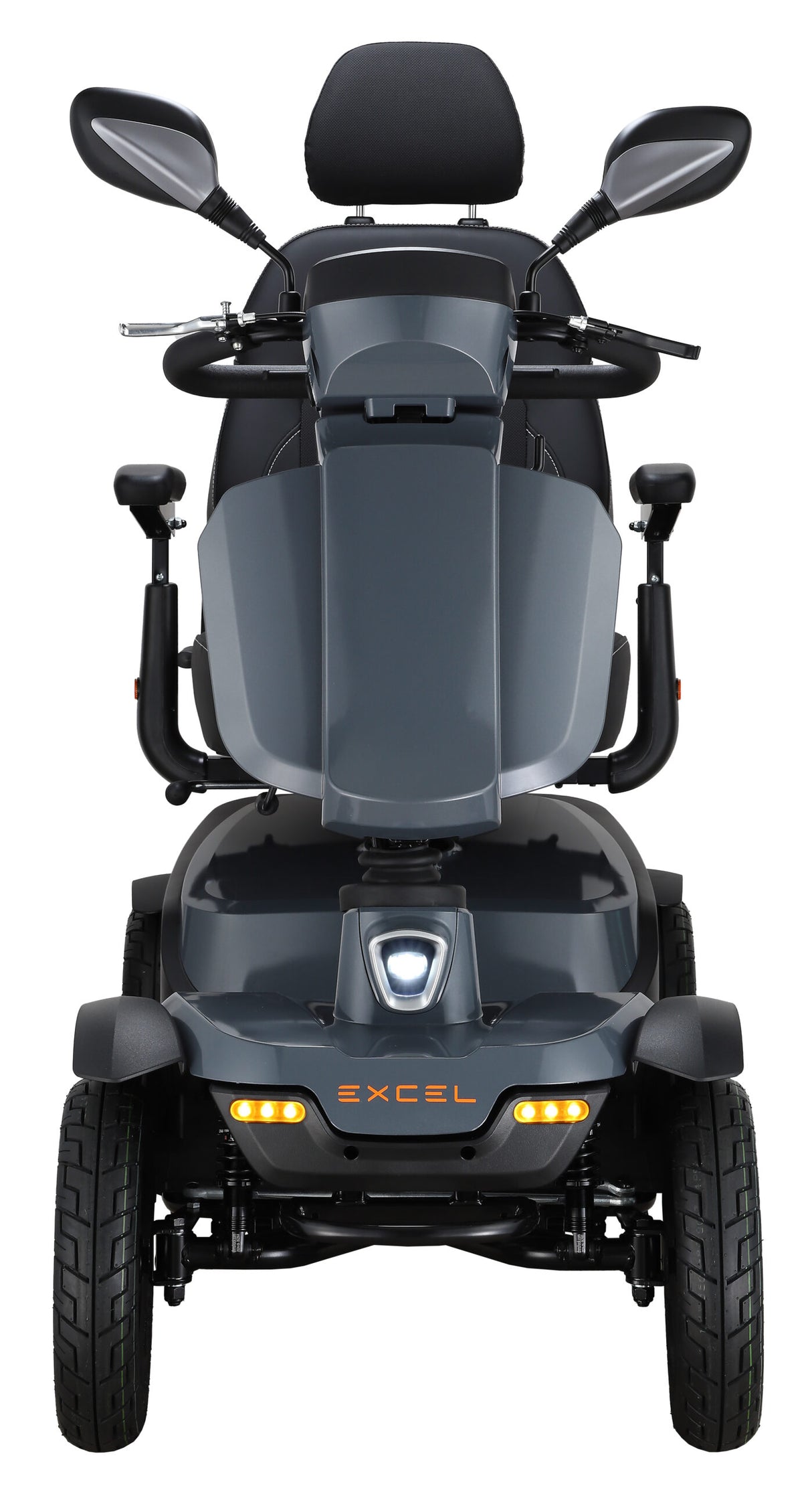 Excel Audax mobility scooter. All new Maxi with 8mph, modern keyless switch, USB charging ports & puncture resistant tires!