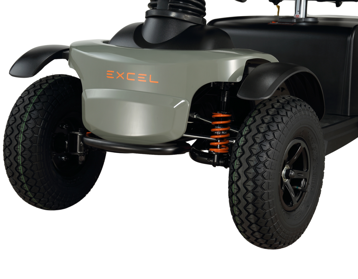 Excel Galaxy II Mobility Scooter. A scooter with extensive experience and excellent driving comfort