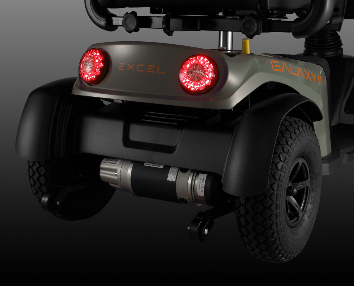 Excel Galaxy II Mobility Scooter. A scooter with extensive experience and excellent driving comfort