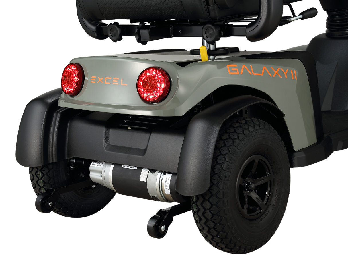 Excel Galaxy II Mobility Scooter. A scooter with extensive experience and excellent driving comfort
