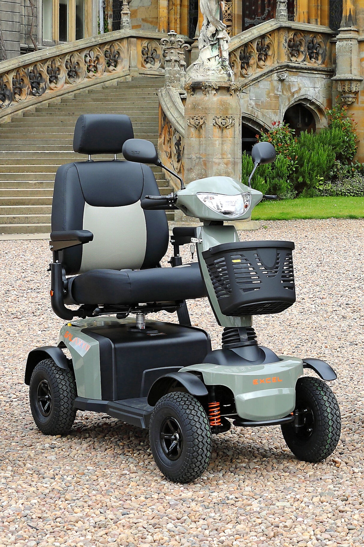 Excel Galaxy II Mobility Scooter. A scooter with extensive experience and excellent driving comfort