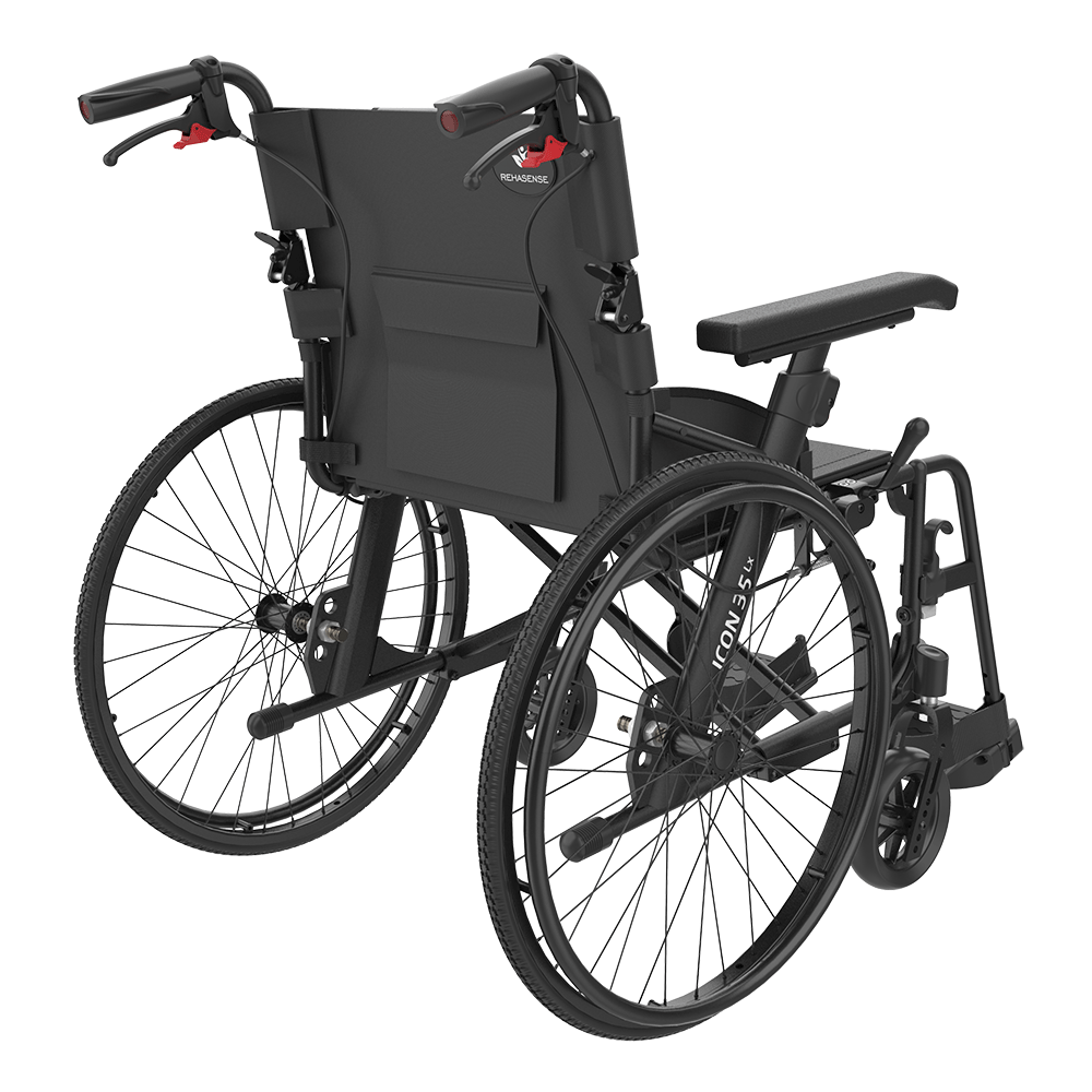 Rehahsense ICON 35 LX Ultra-lightweight & Transportable Self-Propelled Luxury Wheelchair. Only 9.0kg!
