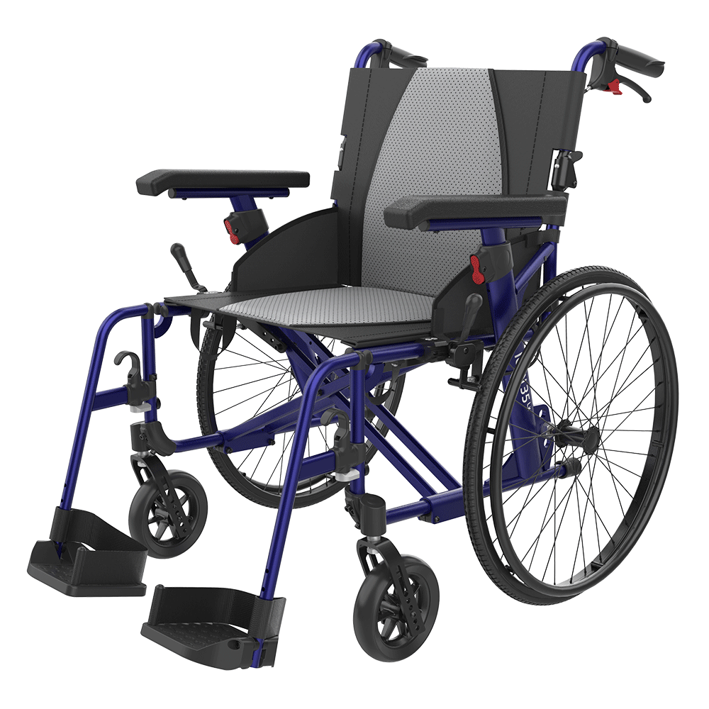 Rehahsense ICON 35 LX Ultra-lightweight & Transportable Self-Propelled Luxury Wheelchair. Only 9.0kg!