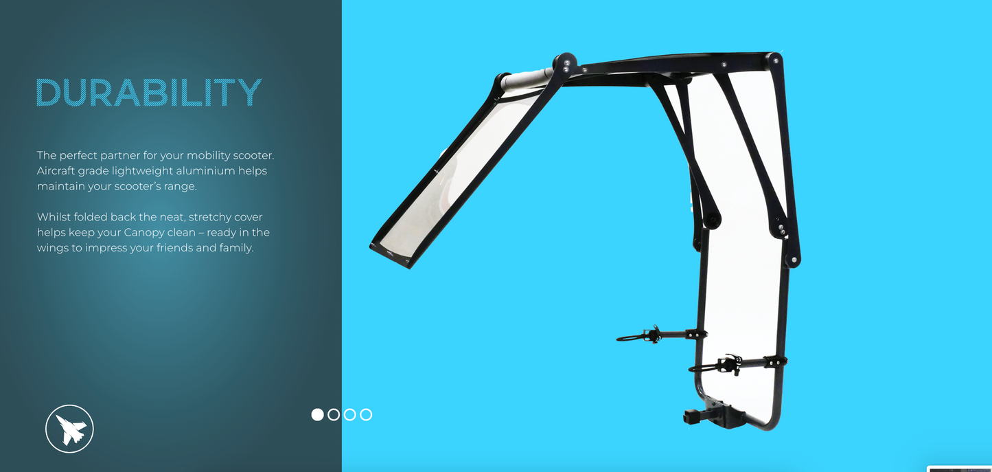 Scooterpac Canopy for Mobility Scooters