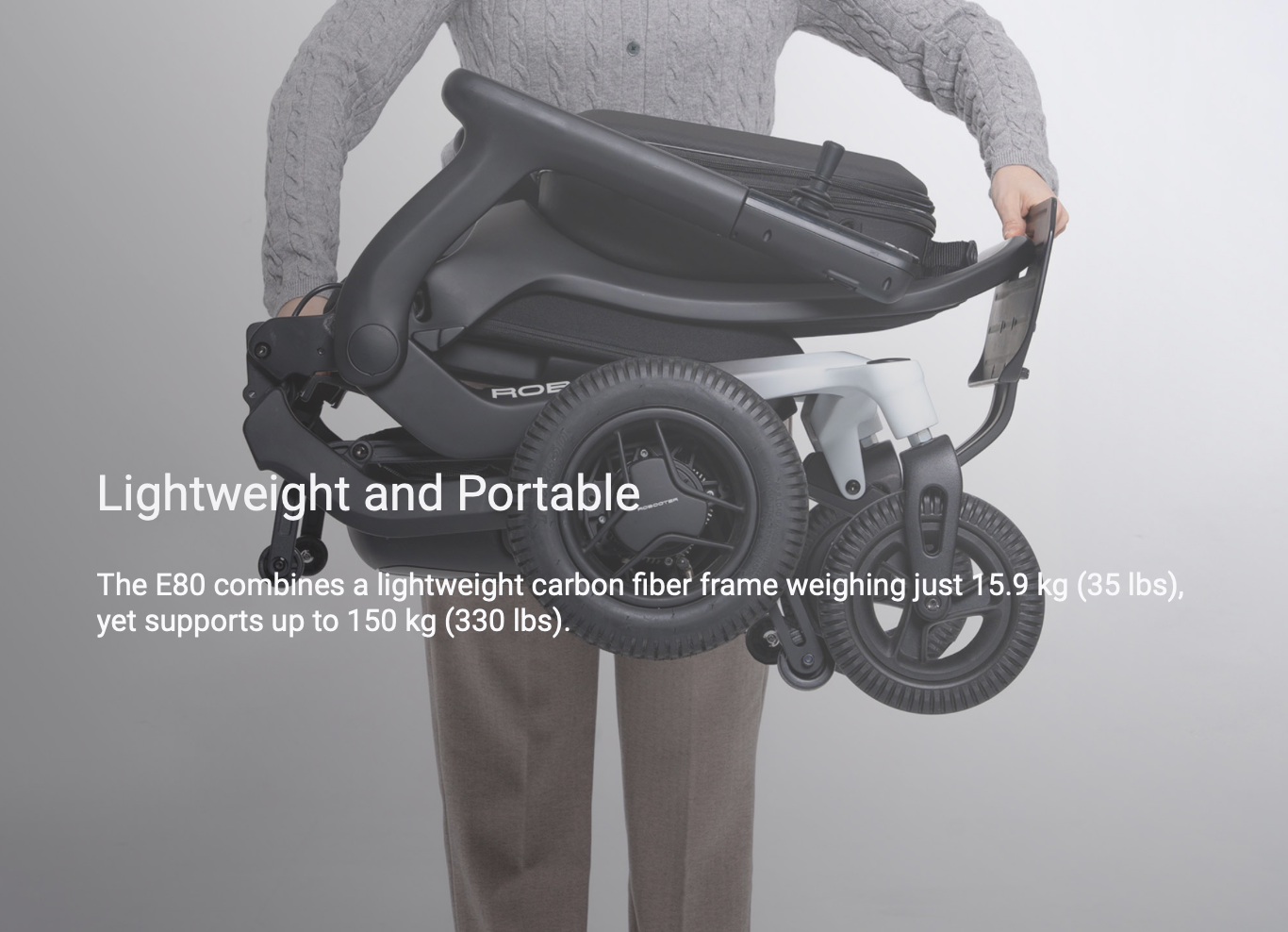 Robooter E80 Lightweight Folding Power Wheel Chair
