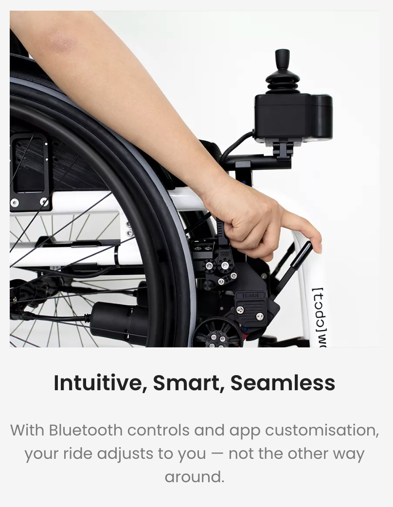 Dash Todo Drive Revolutionary Powered Drive Unit Add-On For Manual Wheelchairs. Wolrd's Lightest Add-On Kit! Adds Power Without Changing Your Chairs Foldability Or Function At Only 5kg!