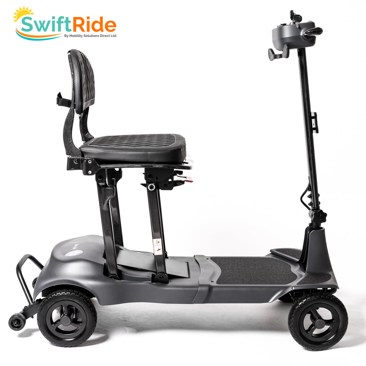 SwiftRide Ultralight Folding Mobility Scooter. Only 12Kg! Carbon Fibre & Magnesium Alloy Making It One of the Lightest Scooters On The Market!