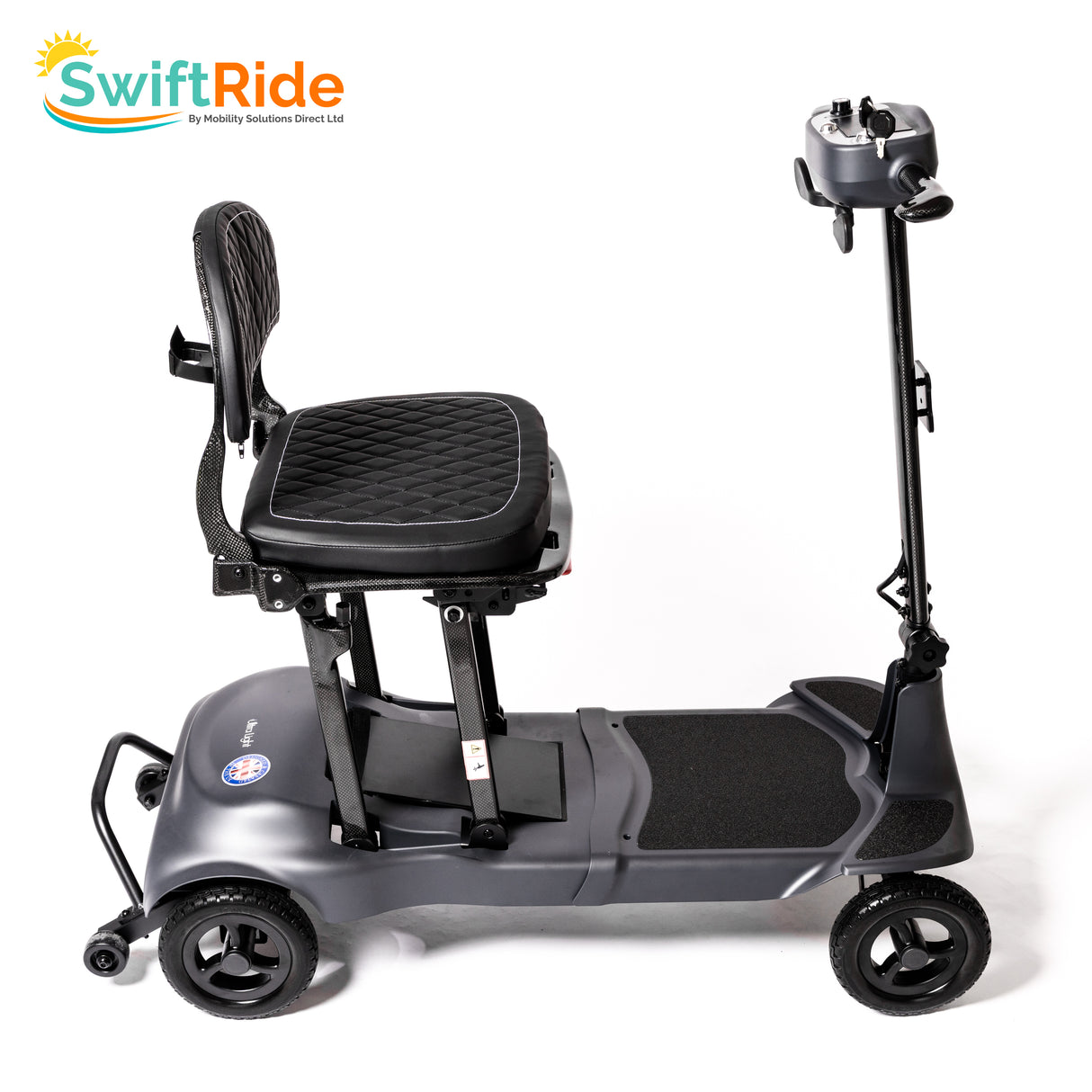 SwiftRide Ultralight Folding Mobility Scooter. Only 12Kg! Carbon Fibre & Magnesium Alloy Making It One of the Lightest Scooters On The Market!