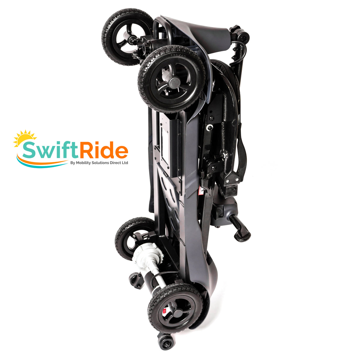 SwiftRide Ultralight Folding Mobility Scooter. Only 12Kg! Carbon Fibre & Magnesium Alloy Making It One of the Lightest Scooters On The Market!