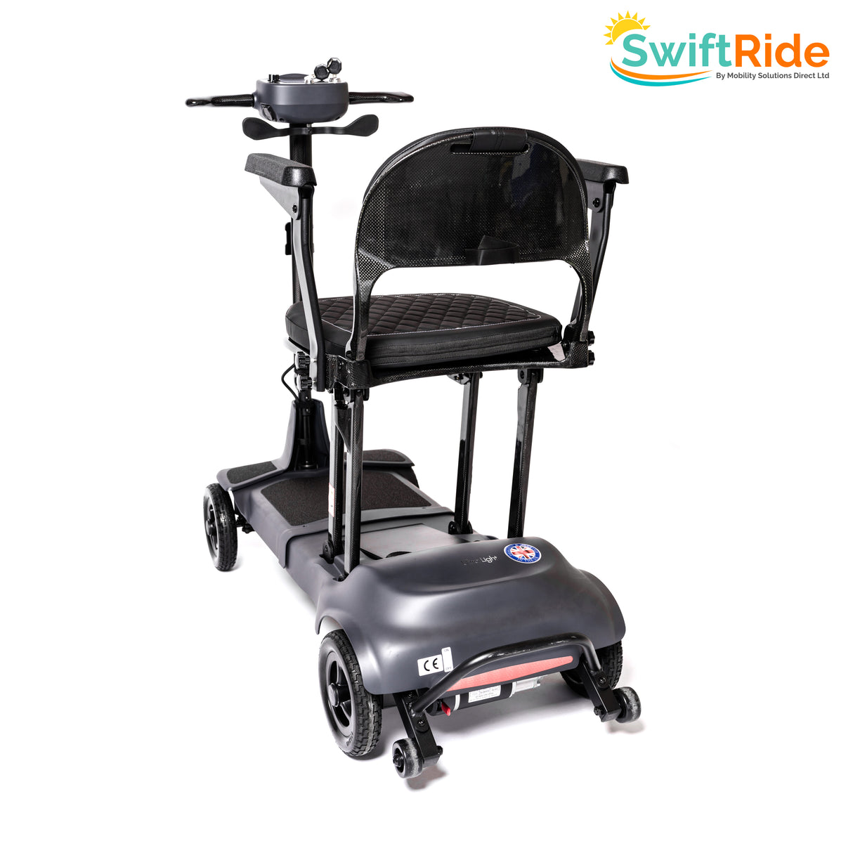 SwiftRide Ultralight Folding Mobility Scooter. Only 12Kg! Carbon Fibre & Magnesium Alloy Making It One of the Lightest Scooters On The Market!