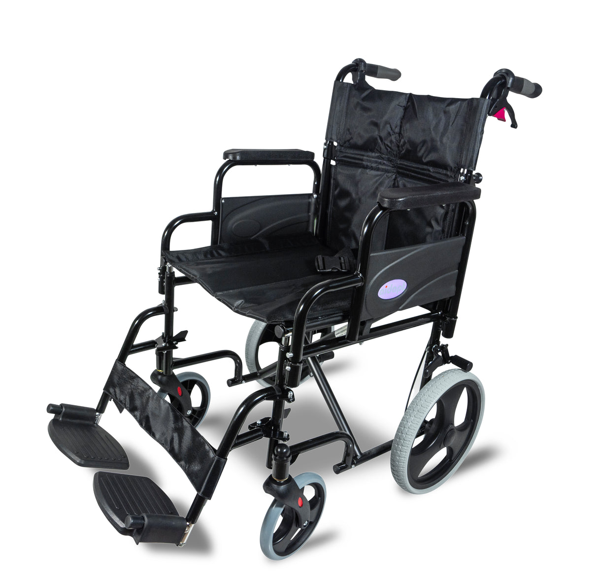 Aidapt Deluxe Attendant Propelled Steel Wheelchair