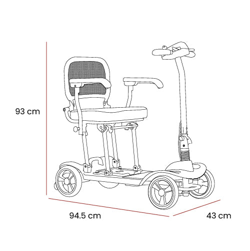 Motion Healthcare eRide Mobility Scooter. Practical and affordable.