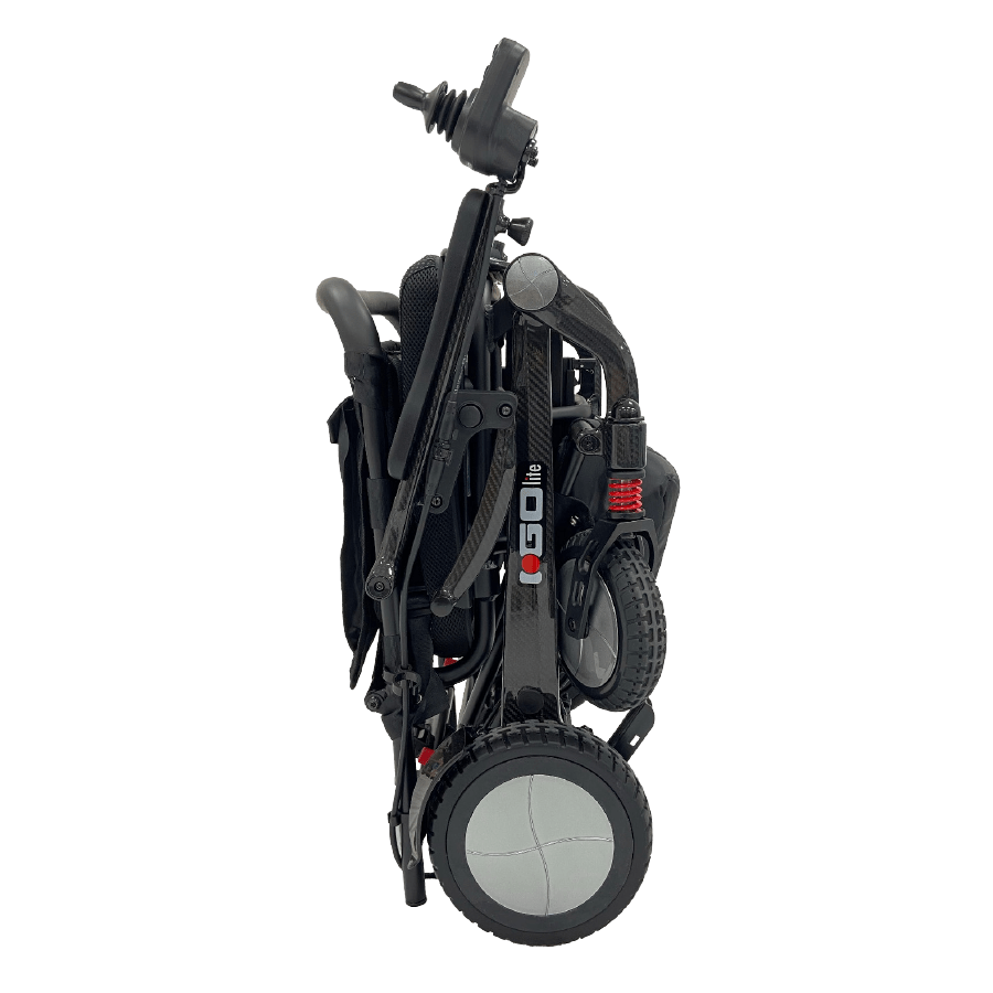 The all-new Pride i Go® Lite Power Chair. Carbon Fibre Design. Weighs only 18 kg!