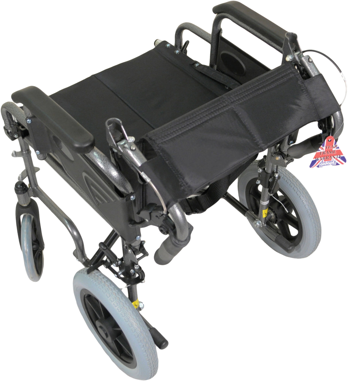 Aidapt Deluxe Attendant Propelled Steel Wheelchair