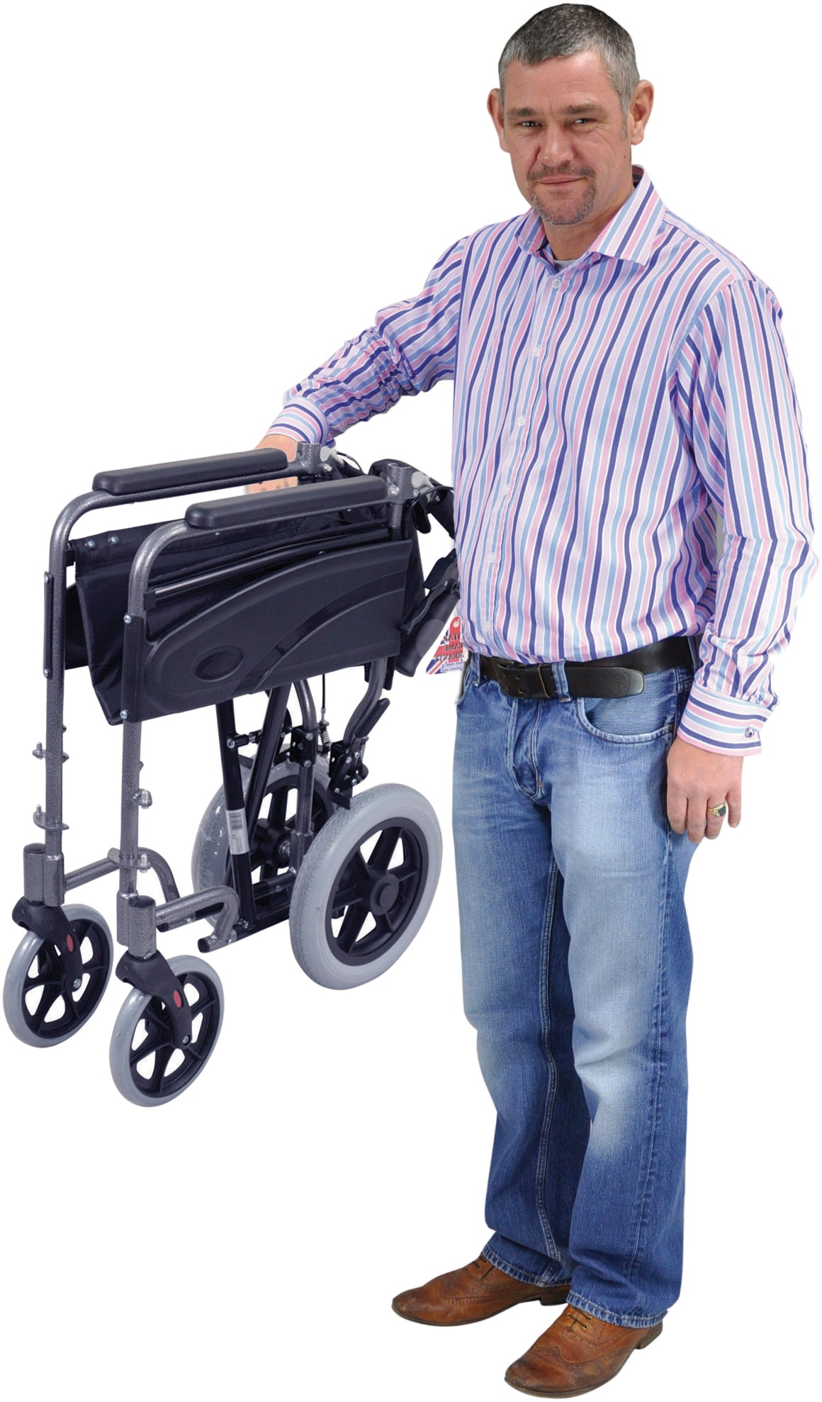 Aidapt Compact Transport Aluminium Wheelchair