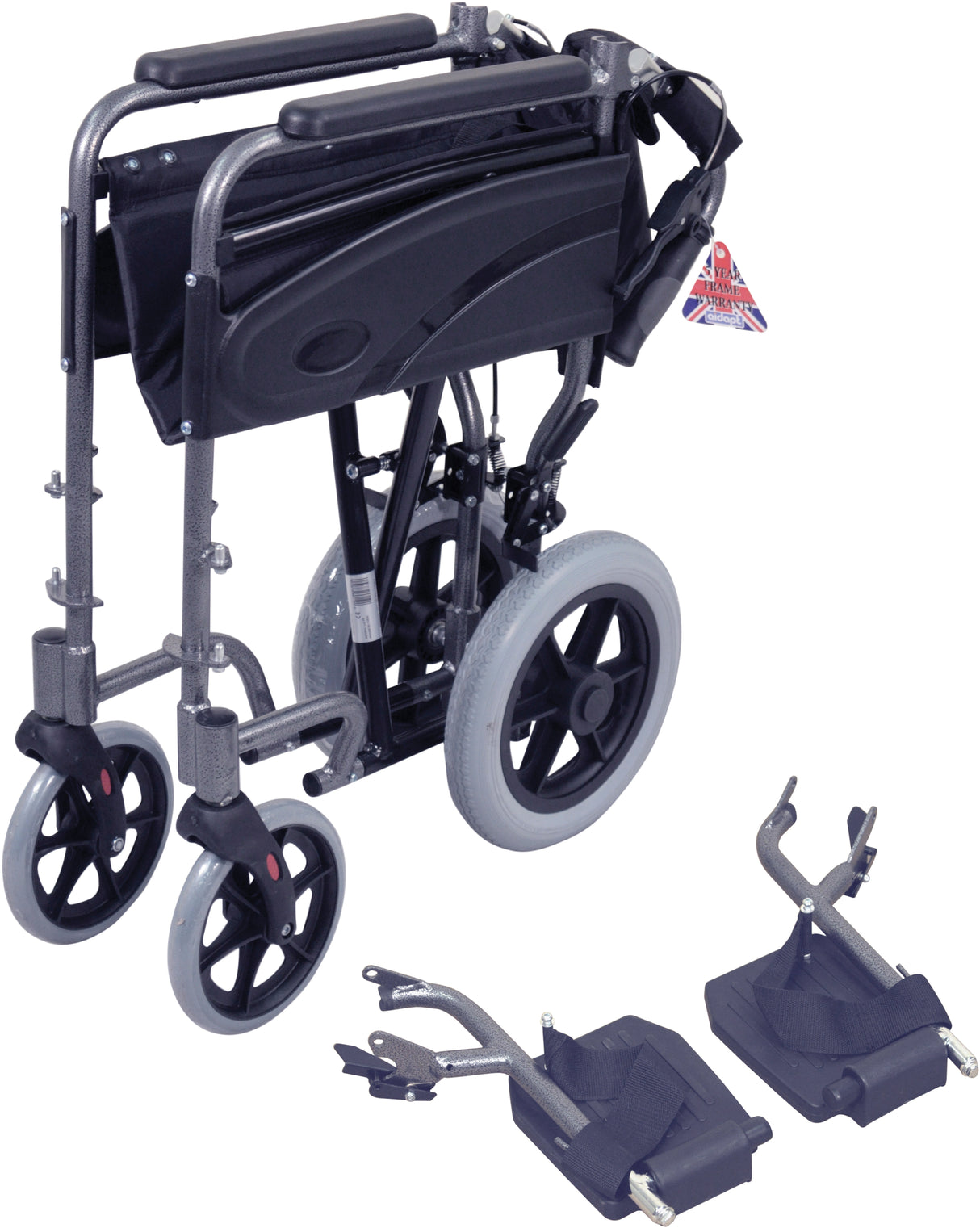 Aidapt Compact Transport Aluminium Wheelchair