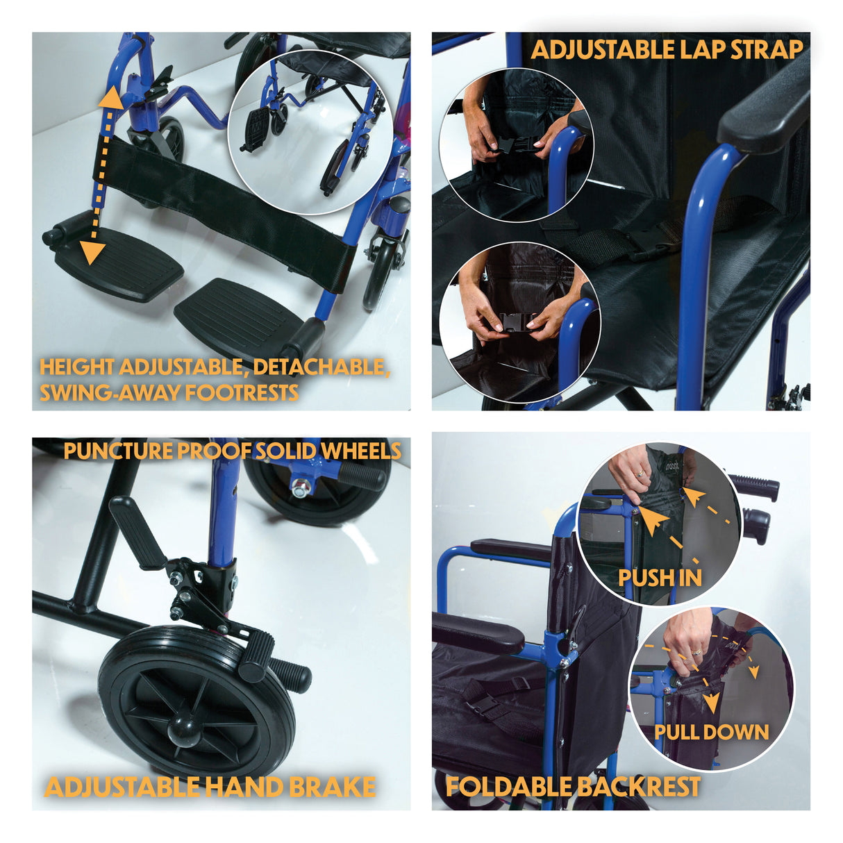 Aidapt Aluminium Compact Transit Wheel Chair