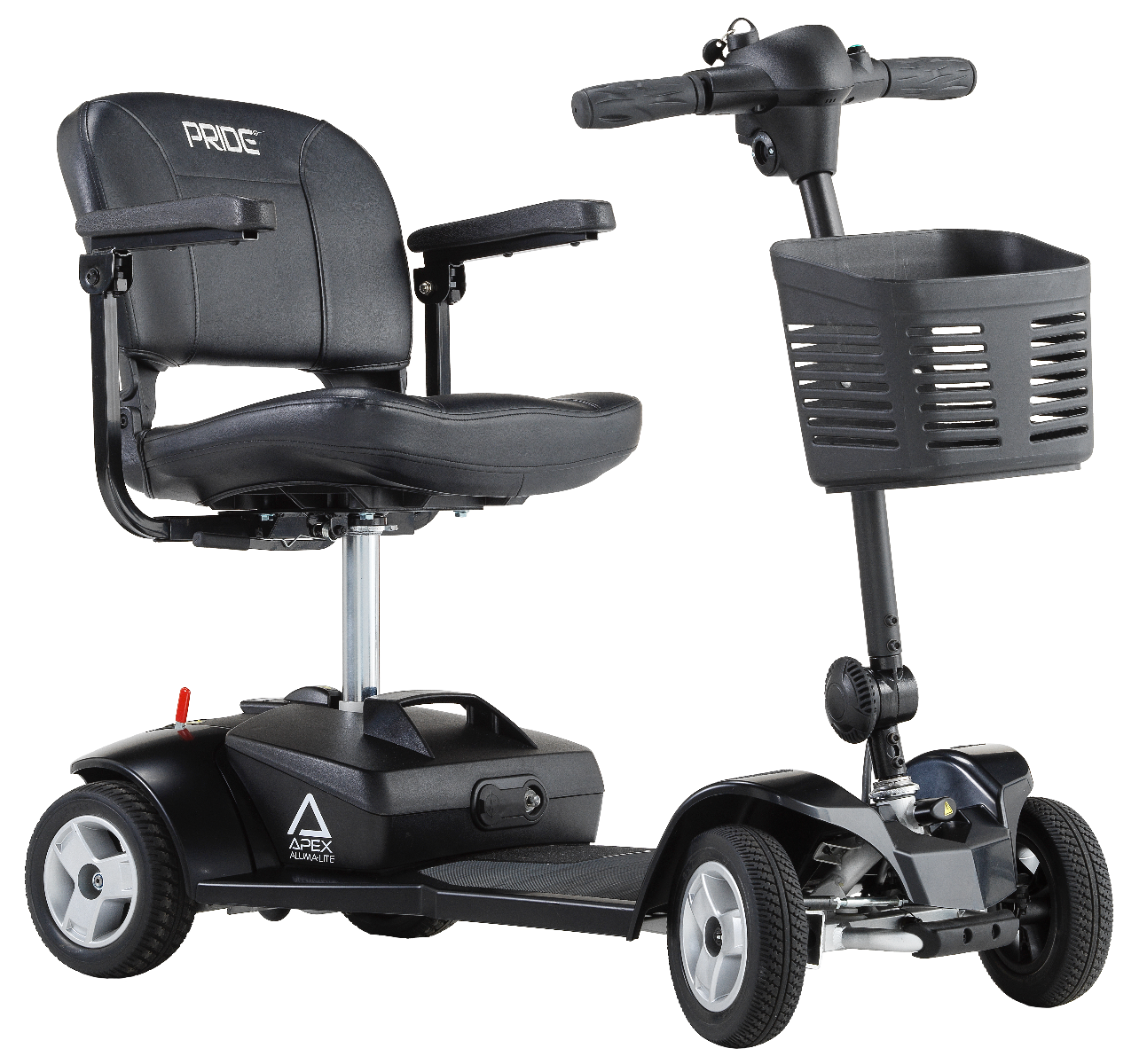 Apex Alumalite Compact Four-Wheeler Scooter - 4mph Maximum Speed