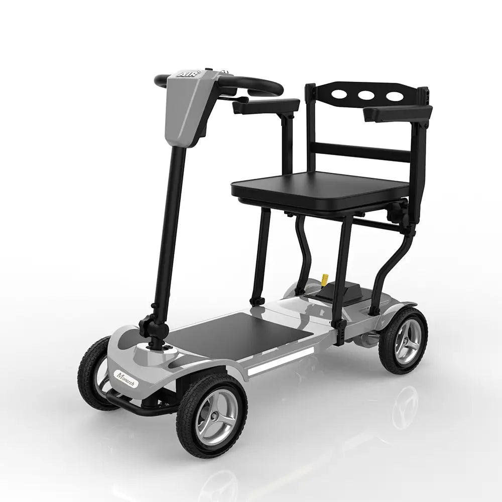 **Ex Demonstration** Monarch Air Mobility Scooter In Grey (4-Wheel Boot Scooter, 14.75 Kg). Includes 12 Month Warranty