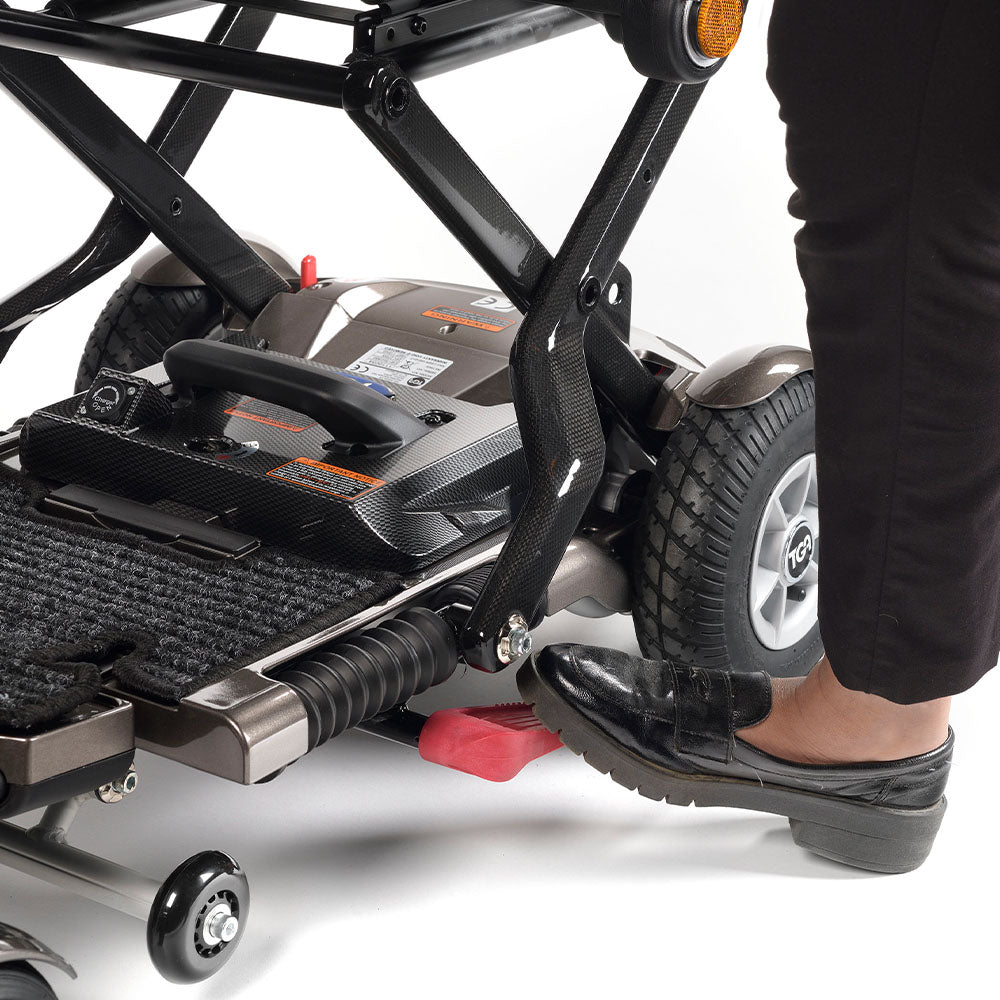 Minimo Plus Electric Mobility Scooter – Warm Bronze Metallic & Polar White Metallic