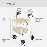 Homecraft Walker Trolley with Lockable Brakes
