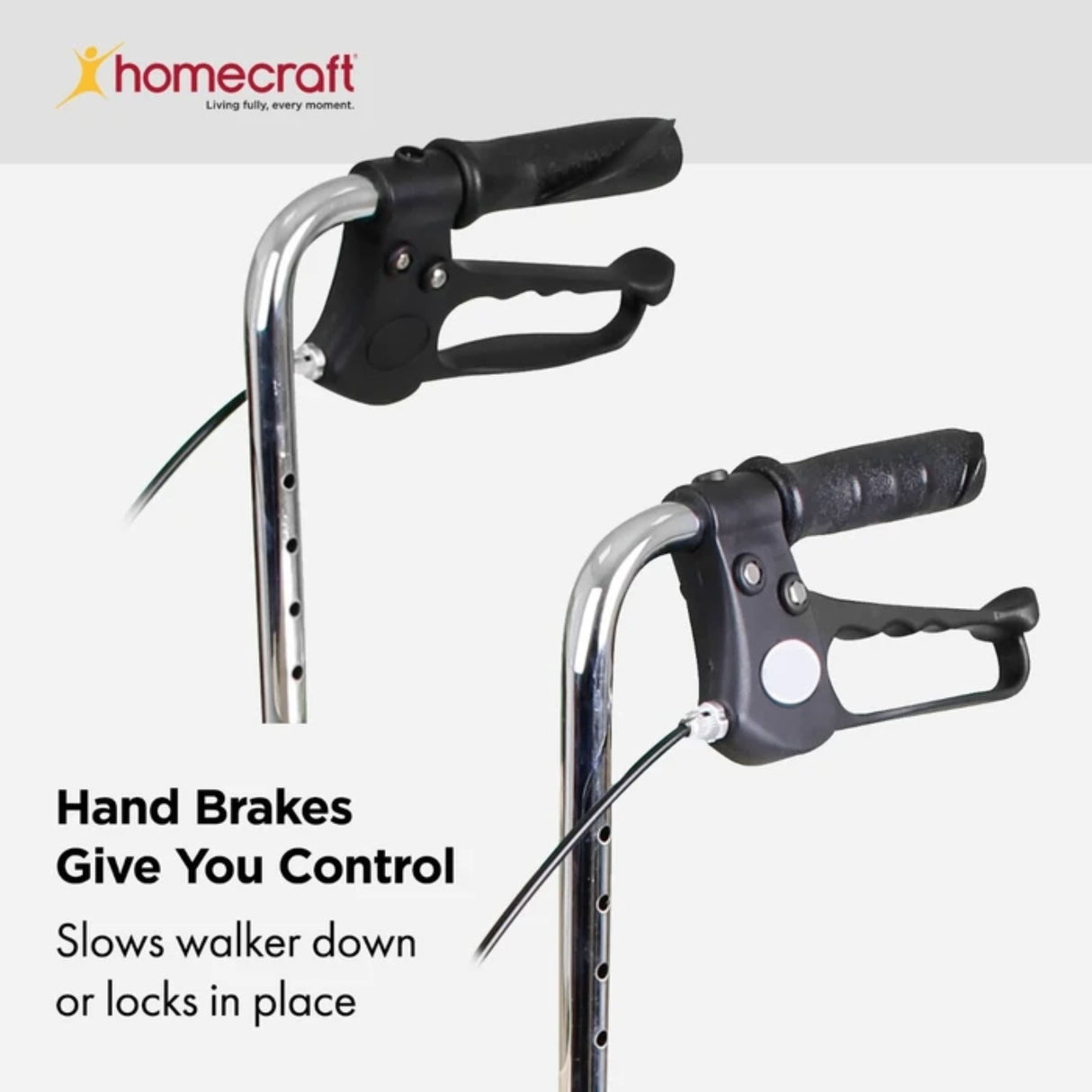 Homecraft Walker Trolley with Lockable Brakes