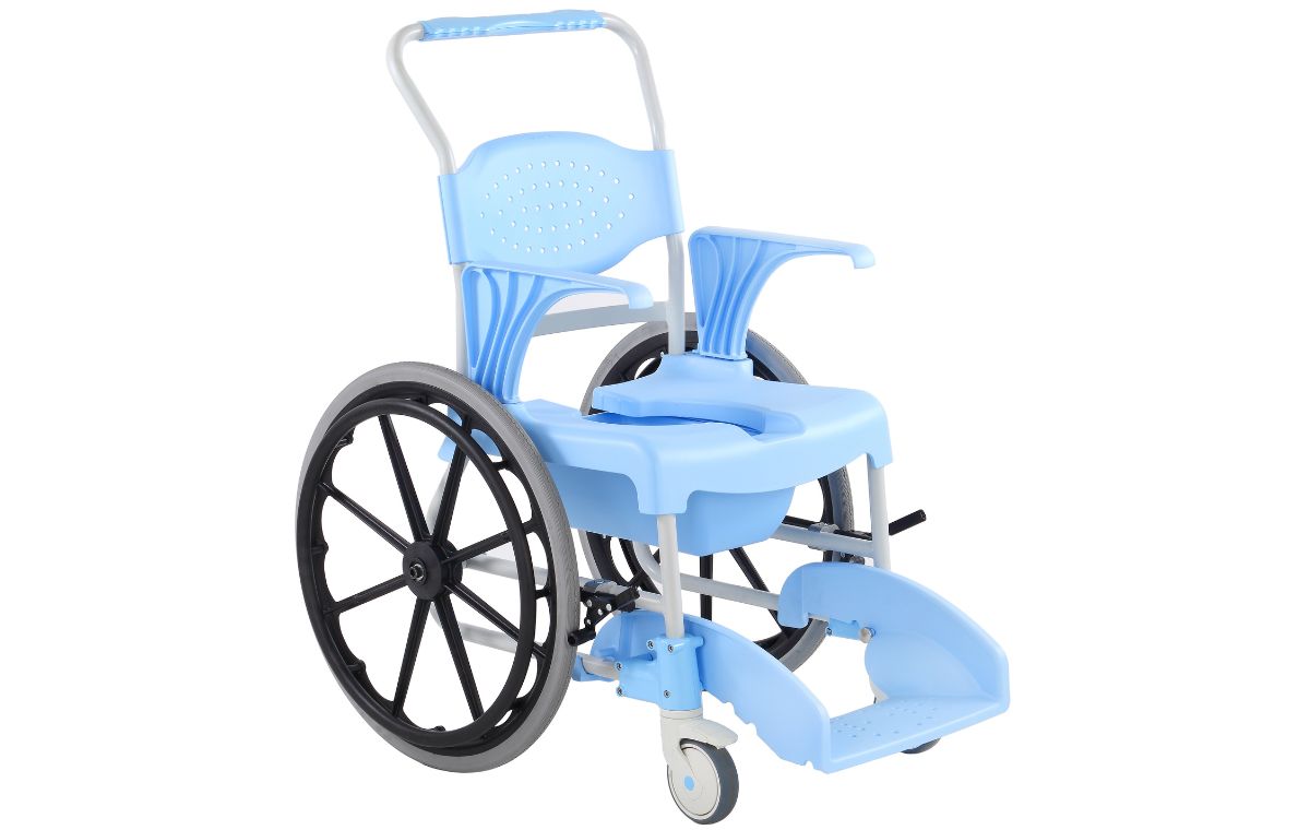 Alerta Aqua Shower Commode Chair, Self-Propelled