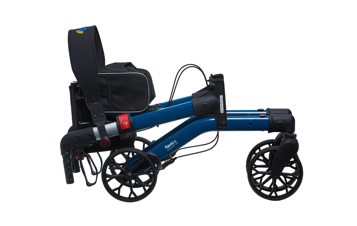 Alerta Four-Wheel Aluminium Dual-Folding Rollator