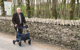 Alerta Four-Wheel Aluminium Dual-Folding Rollator