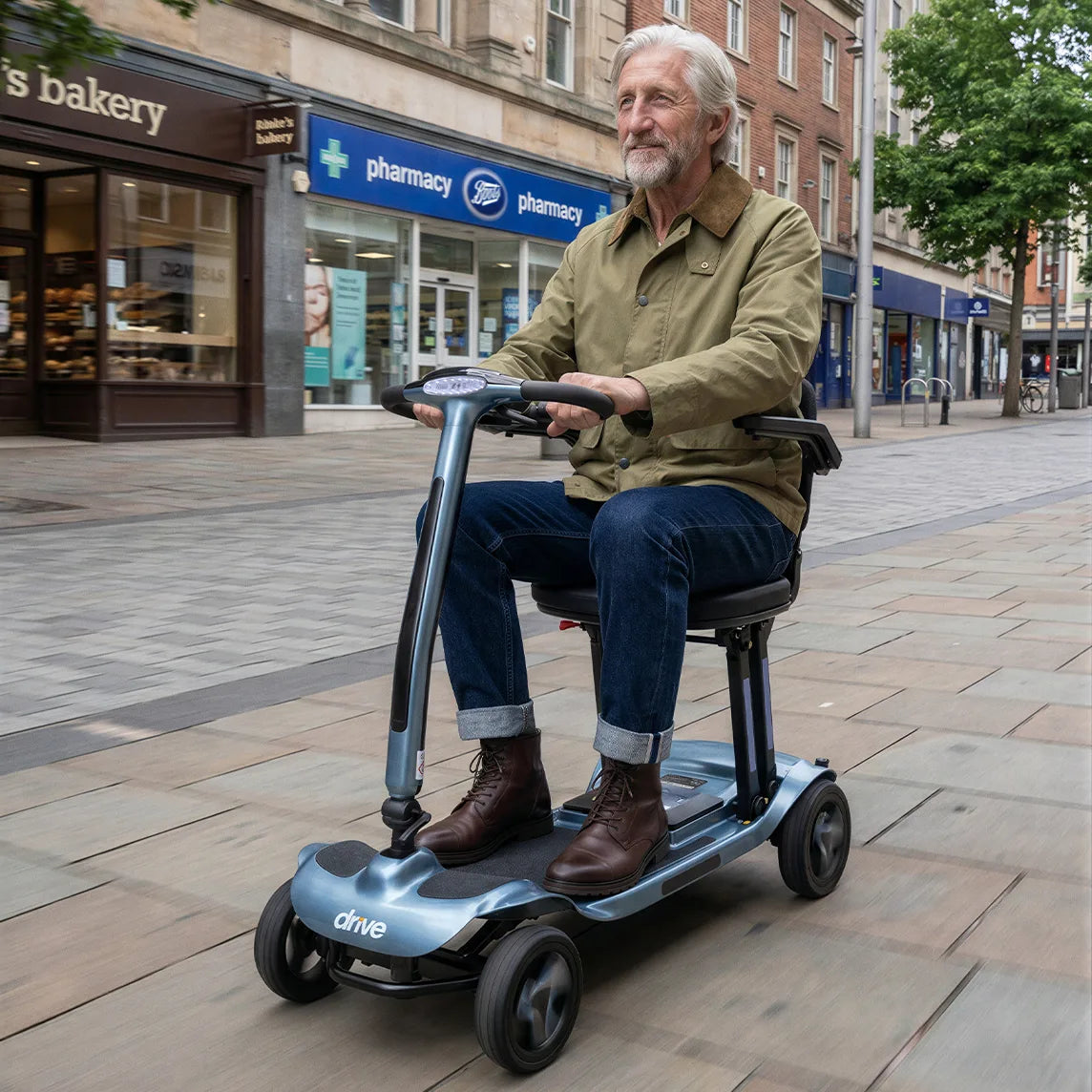 Drive AeroMg Lightweight Folding Mobility Scooter At Just 14.5kg. 5 Year Frame Warranty And Full Charge In Under 3 Hours!