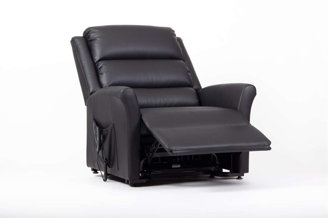 Drive Alaska Extra Large AM-PVC Crib 5 Dual Motor Riser Recliner (Black)