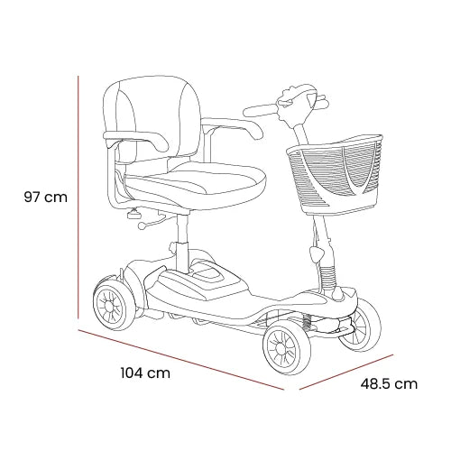 Motion Healthcare Alumina Air Mobility Scooter