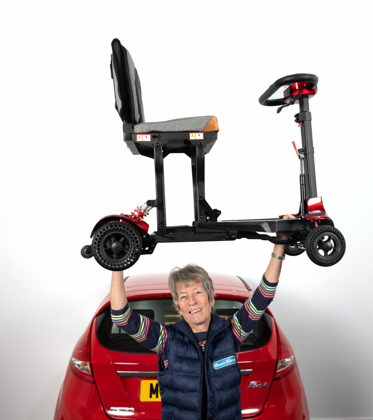 Monarch Genie Lightweight Folding Mobility Scooter - Only 16.85kg! Reconditioned with 12 Month Warranty