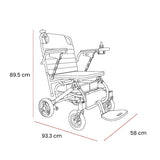 Motion Healthcare Electron Powerchair. Built for Life on the Move. Ultra Light & Compact Magnesium Frame At Just 11.7kg!
