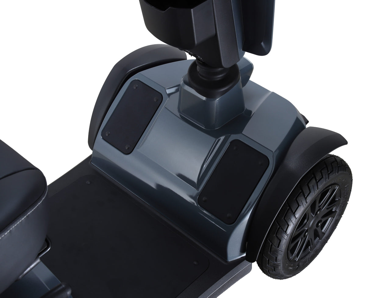 Excel Audax mobility scooter. All new Maxi with 8mph, modern keyless switch, USB charging ports & puncture resistant tires!