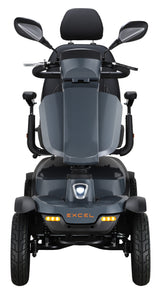 Excel Audax mobility scooter. All new Maxi with 8mph, modern keyless switch, USB charging ports & puncture resistant tires!