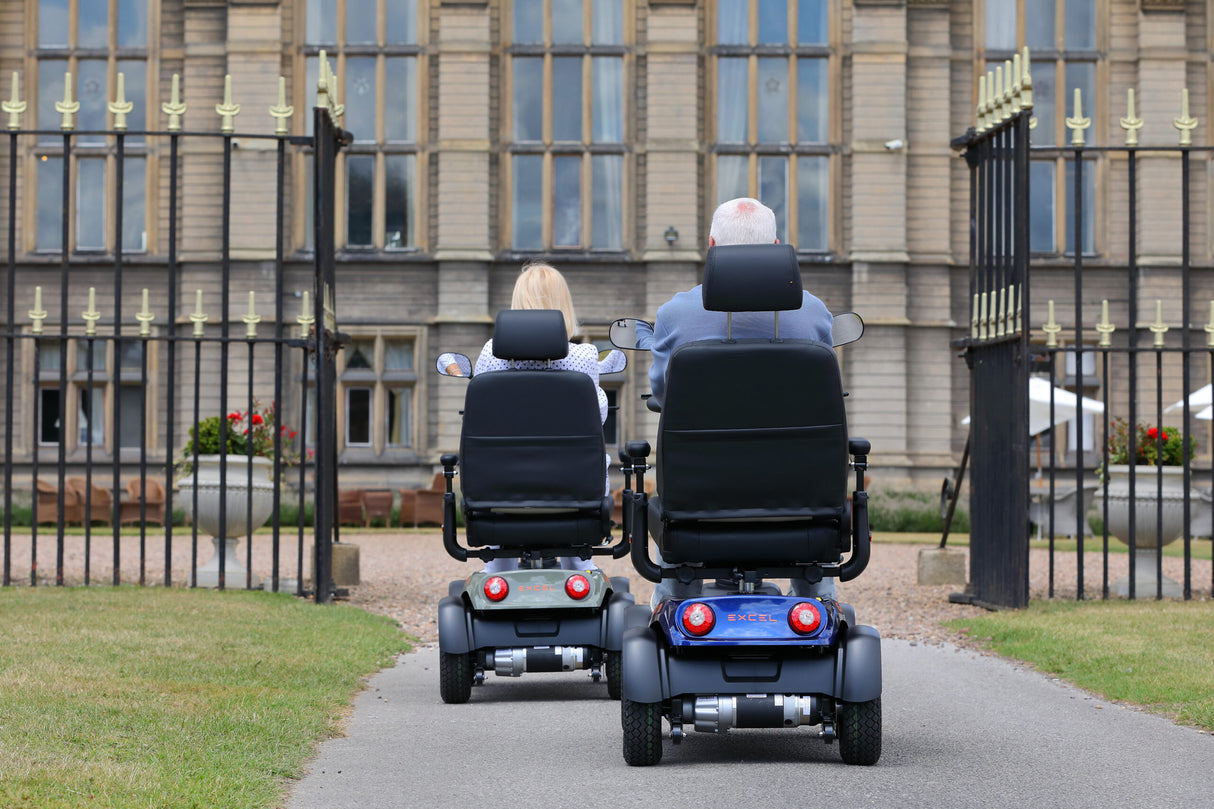 Excel Galaxy II Mobility Scooter. A scooter with extensive experience and excellent driving comfort