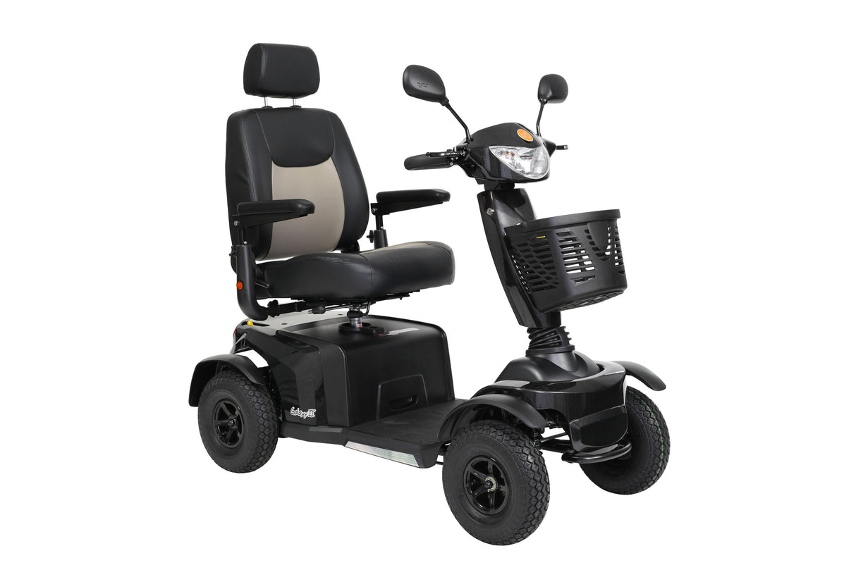 Excel Galaxy II Mobility Scooter. A scooter with extensive experience and excellent driving comfort