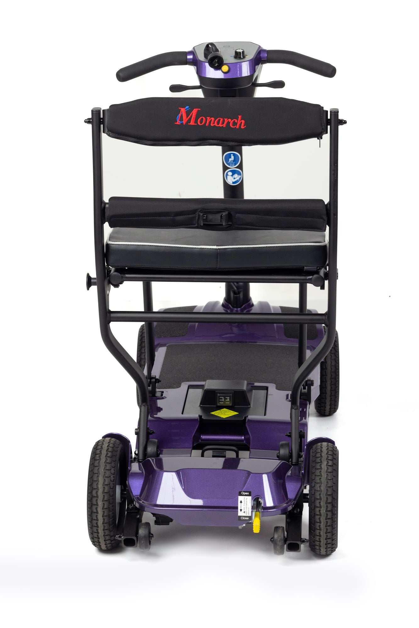 Monarch Air Plus Lightweight Folding Mobility Scooter. One of the lightest 4-wheel boot scooters in the world. Weighs only 15.70Kg!