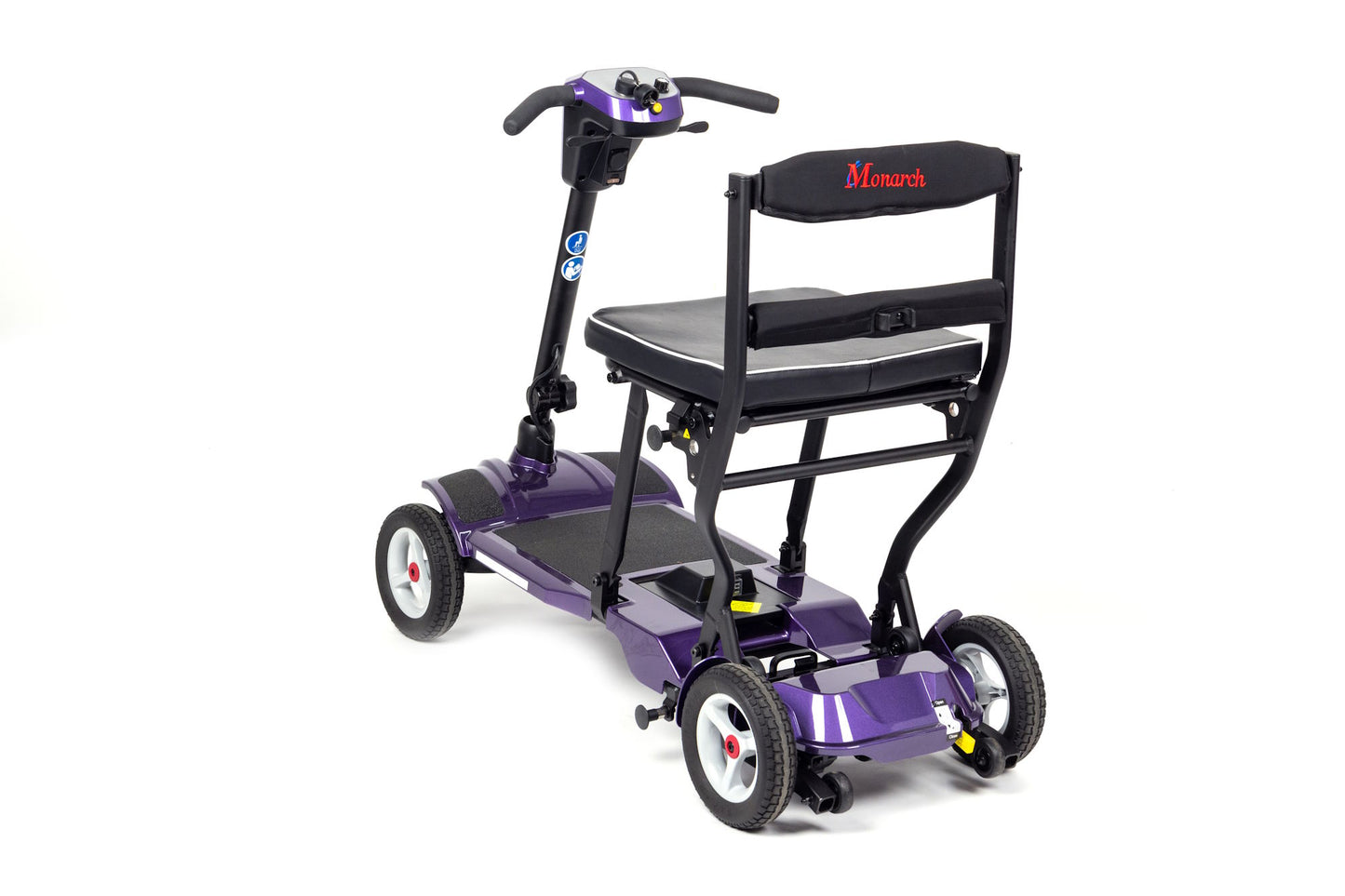 Monarch Air Plus Lightweight Folding Mobility Scooter. One of the lightest 4-wheel boot scooters in the world. Weighs only 15.70Kg!
