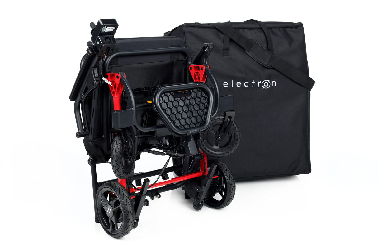 Motion Healthcare Electron Powerchair. Built for Life on the Move. Ultra Light & Compact Magnesium Frame At Just 11.7kg!