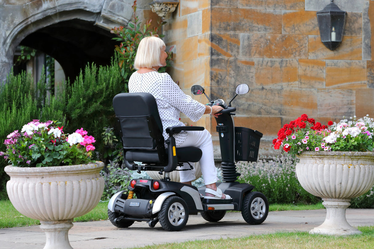 Excel Move. Reliable 6mph mobility scooter with both front and rear suspension.