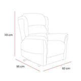Motion Healthcare Sanford Wall Hugger Rise and Recline Chair. Optional Heat and Massage Upgrade